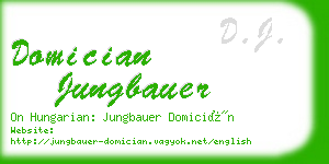 domician jungbauer business card